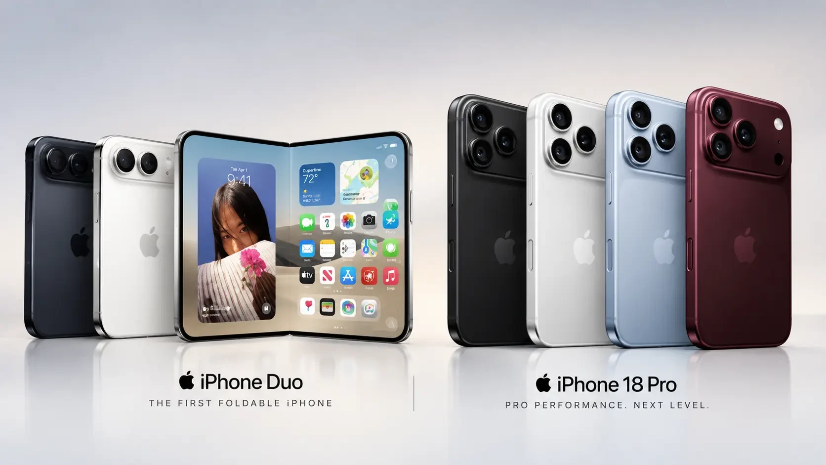 Apple Unveils Foldable iPhone Duo and iPhone 18 Pro Series